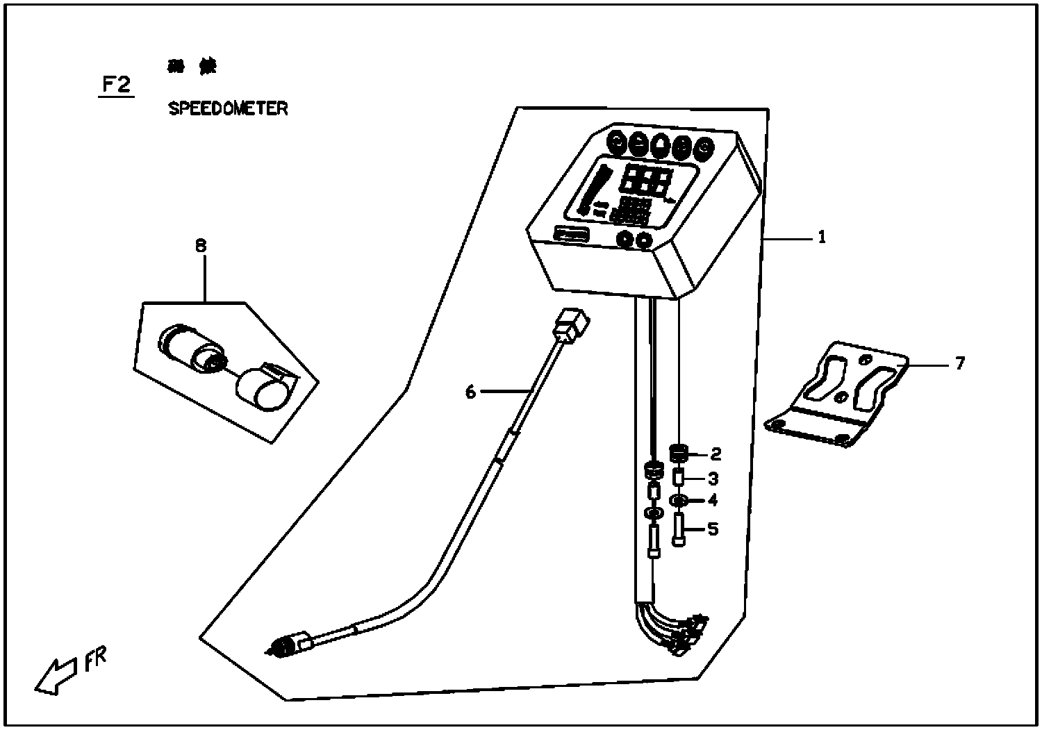 Rattler 110 Speedometer